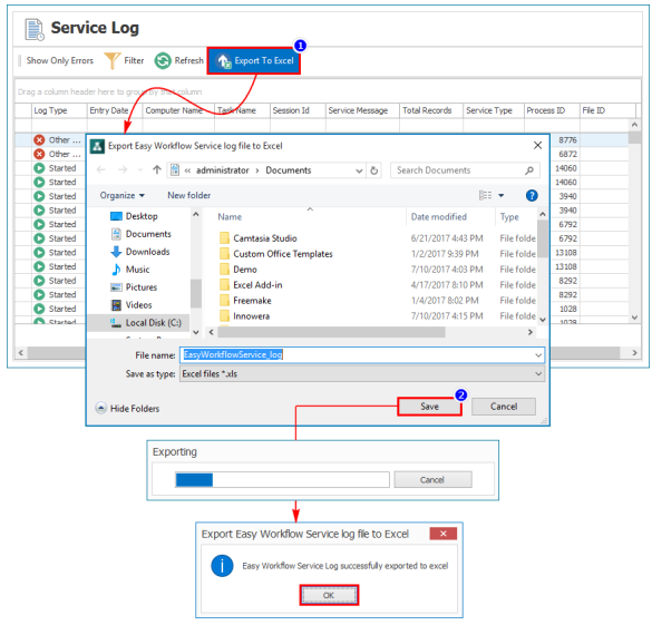 Export To Excel
