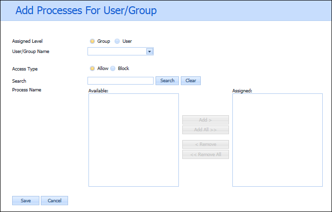 Assign Processes – Process Runner