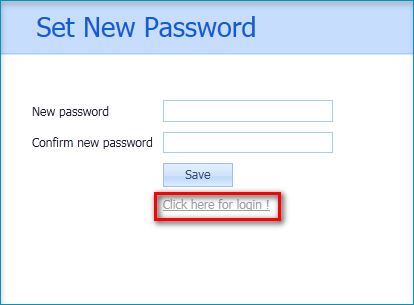 new password