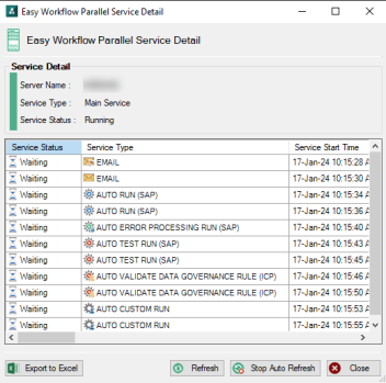 Easy Workflow Parallel Service Detail