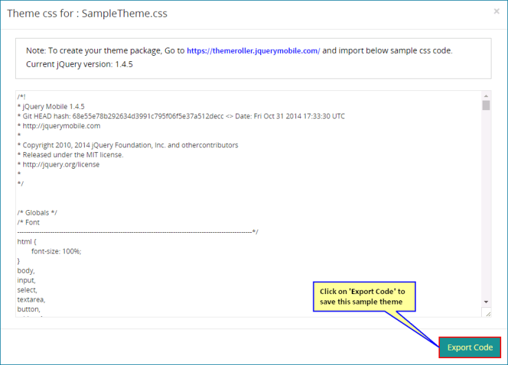 Export-Code