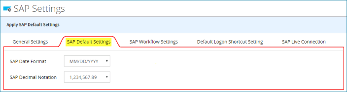 SAP-Default-Set-1
